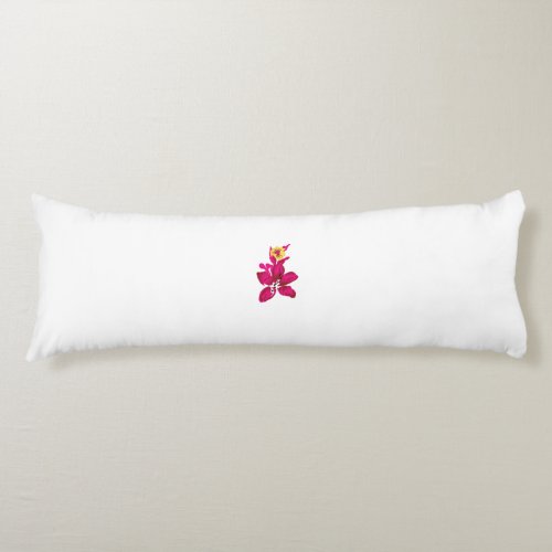 Floral Style ArtyClick Crimson Light Gold Body Pillow