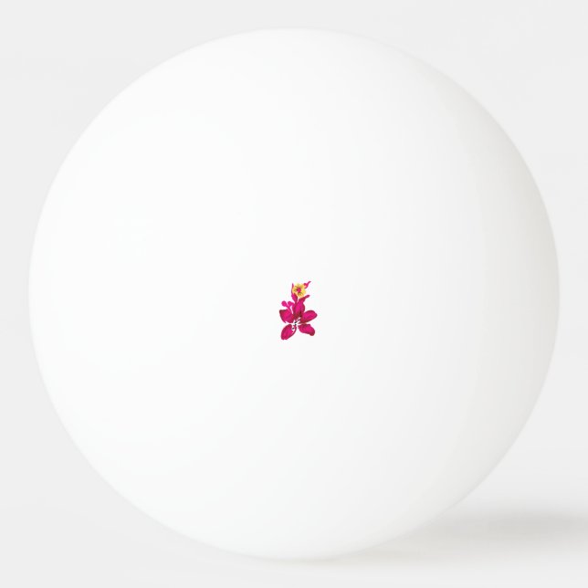 Floral Style, ArtyClick Crimson, Light Gold Ping Pong Ball (Front)