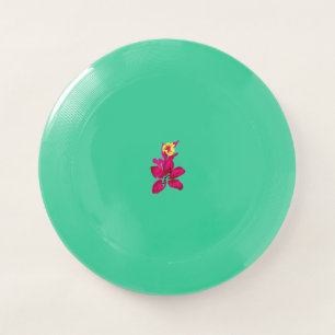 Floral Style, ArtyClick Crimson, Light Gold Wham-O Frisbee