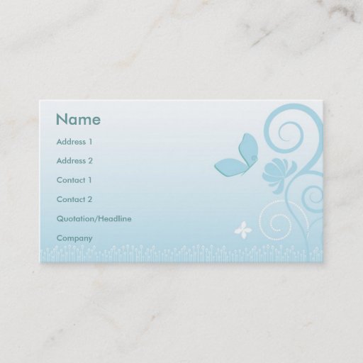Customizable Floral Style Business Card Templates