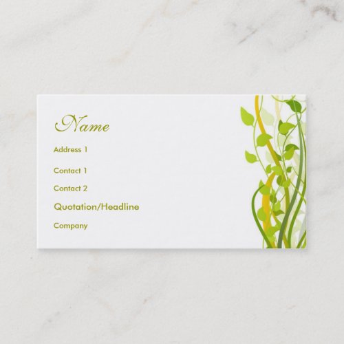 Floral Style Business Card Templates