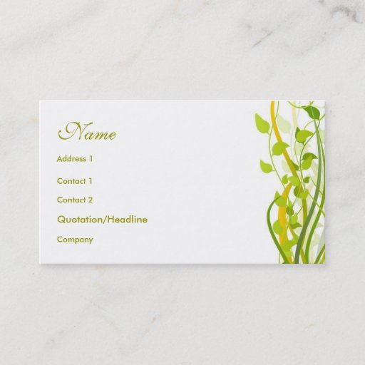 Customizable Floral Style Business Card Templates