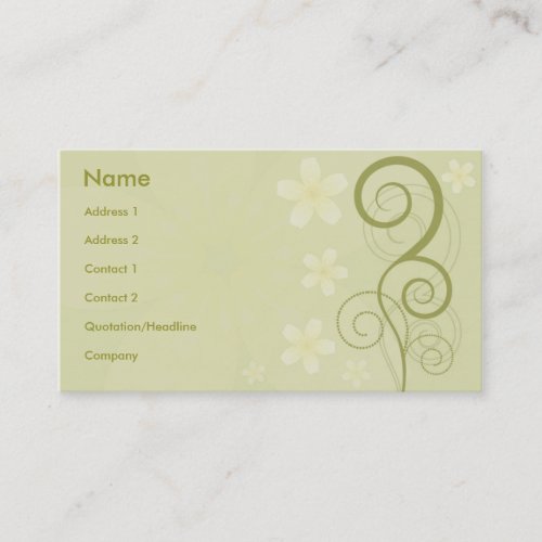 Floral Style Business Card Templates