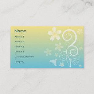 Floral Style Business Card