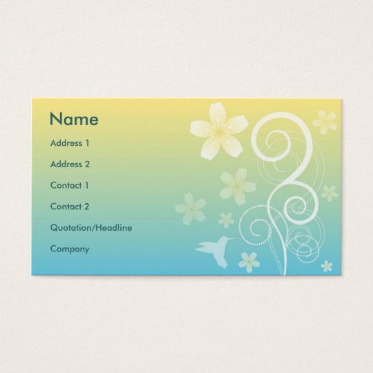 Floral Style Business Card