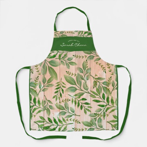 Floral Stylish Rustic Pretty All_Over Print Apron