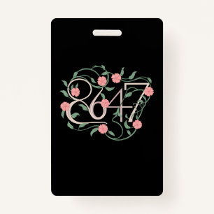 Floral Subtle Anti Trump 8647 86 47 Boho Badge