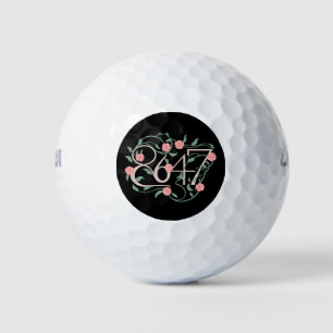 Floral Subtle Anti Trump 8647 86 47 Boho Golf Balls