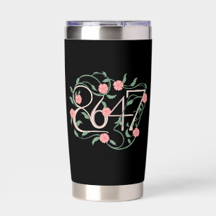 Floral Subtle Anti Trump 8647 86 47 Boho Insulated Tumbler