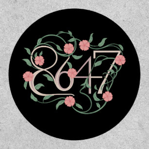 Floral Subtle Anti Trump 8647 86 47 Boho Patch