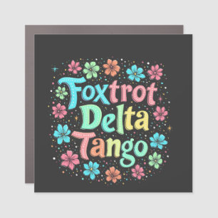 Floral Subtle Anti Trump 8647 Anti Maga Car Magnet