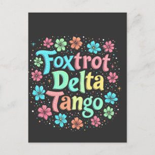 Floral Subtle Anti Trump 8647 Anti Maga Holiday Postcard