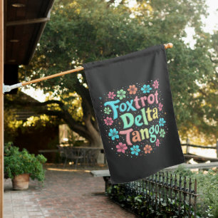 Floral Subtle Anti Trump 8647 Anti Maga  House Flag