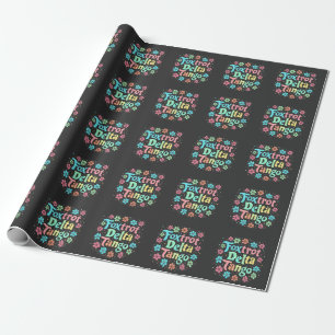 Floral Subtle Anti Trump 8647 Anti Maga Wrapping Paper