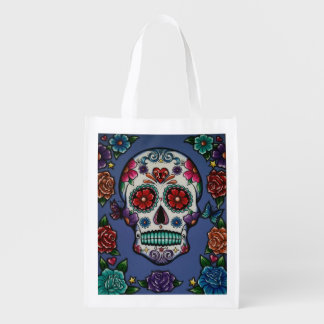 Floral Sugar Skull Bag
