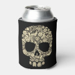 Floral Sugar Skull Can Cooler