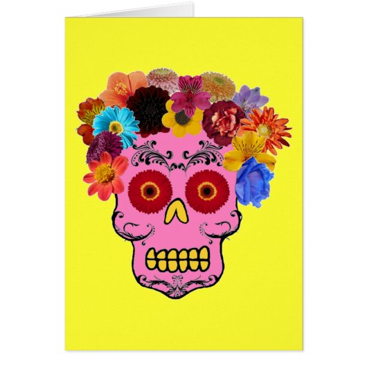 Floral Sugar Skull Cards (Front)