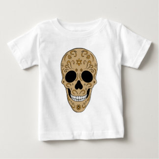 Floral Sugar Skull Dia de los Muertos Baby T-Shirt
