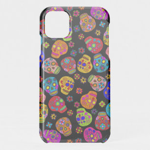 Floral Sugar Skull iPhone 11 Case