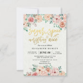 Floral Sugar & Spice & Everything Nice Baby Shower Invitation (Front)