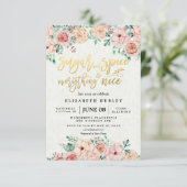 Floral Sugar & Spice & Everything Nice Baby Shower Invitation (Standing Front)