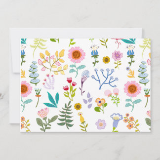 floral summer botanical background  wrapping paper invitation