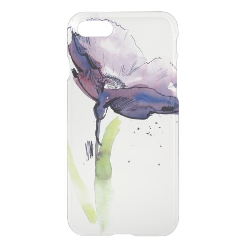 Floral summer design with hand_painted abstract iPhone SE87 case