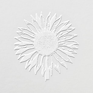 Floral Sunflower #2B Image Only No Text Embosser