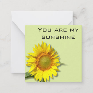 Floral Sunflower card