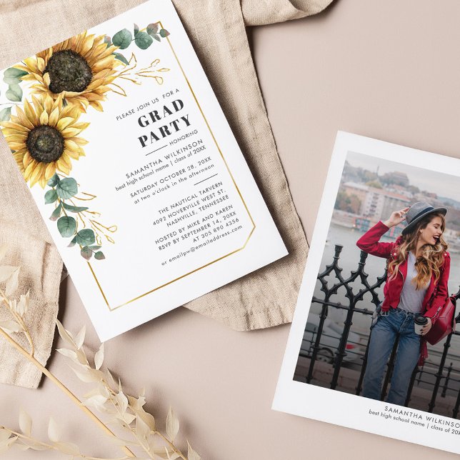 Floral Sunflower Eucalyptus 2026 Graduation Party (Creator Uploaded)