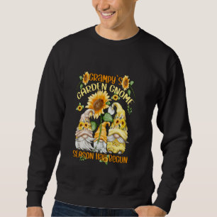 Floral Sunflower Gnomes Quote For Gardener Grampy Sweatshirt