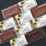 Floral Sunflower Script Eucalyptus Bridal Shower Hershey's Miniatures<br><div class="desc">Sunflower Eucalyptus Leaves Script Bridal Shower Hershey's Miniatures that can easily be customized with details of your most memorable event</div>