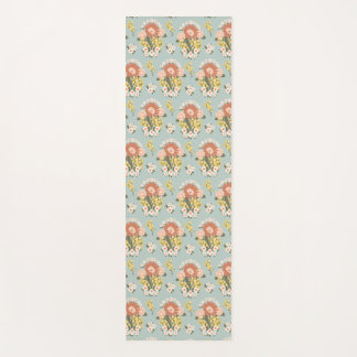 Floral Sunrise Yoga Mat