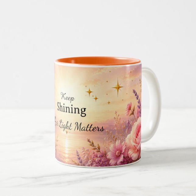 Floral Sunset Mug (Front Right)