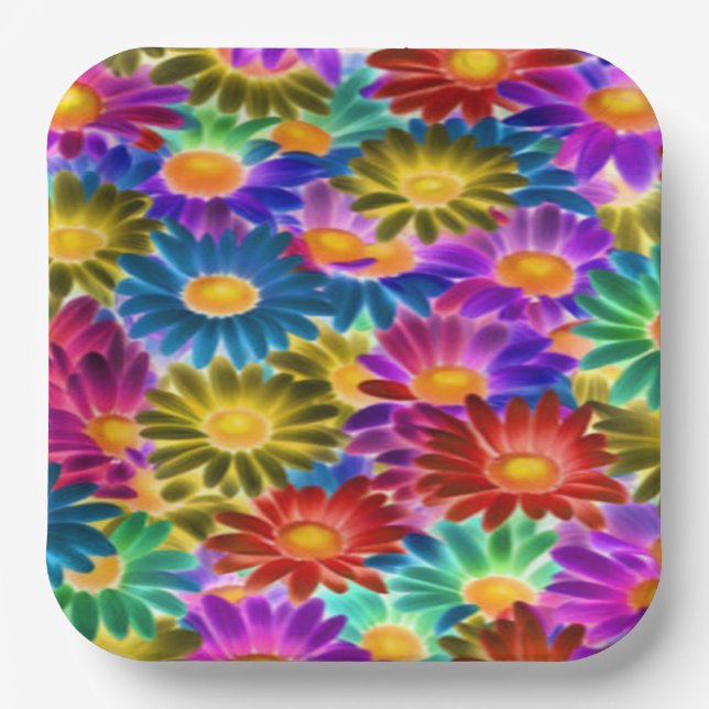 Floral Sunshine #444 - Paper Plate (Front)