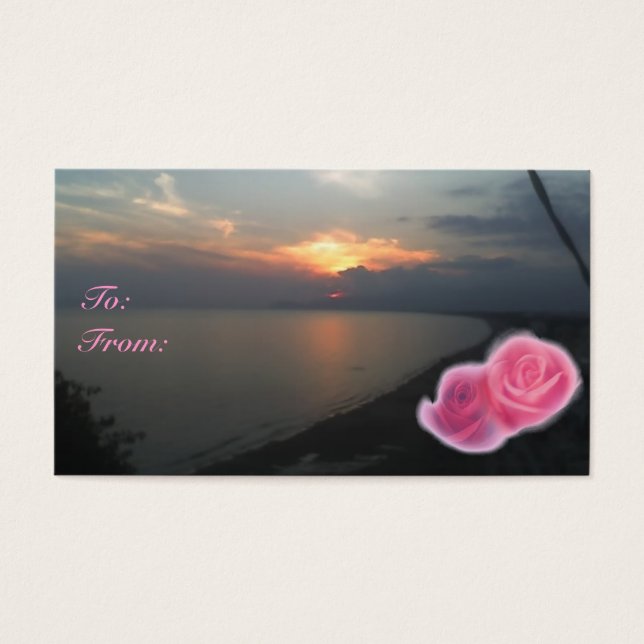 Floral Sunshine Gift Tag (Front)