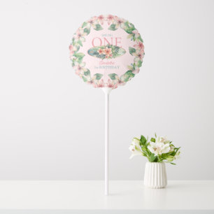 Floral Surf Board The Big One 1st Birthday Balloon