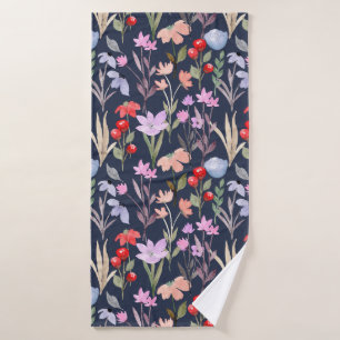 Floral Surface Pattern Fashion Botanical   Bath Towel