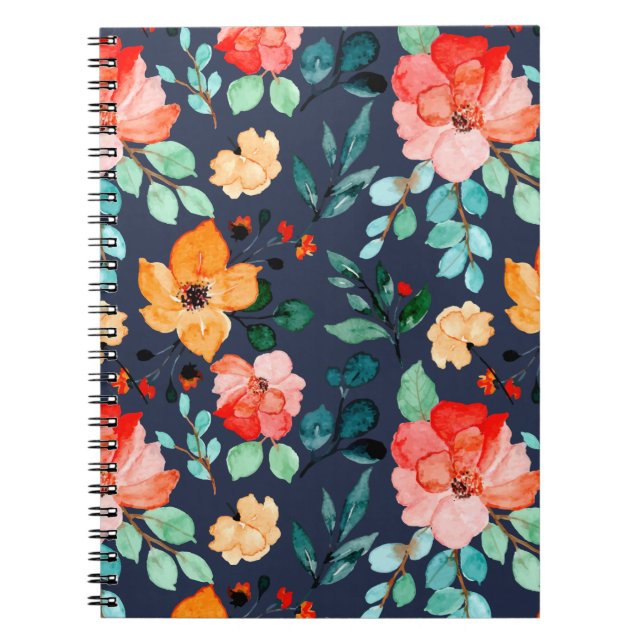 Floral Surface Pattern- Fashion Decorative Spring  Notebook (Front)