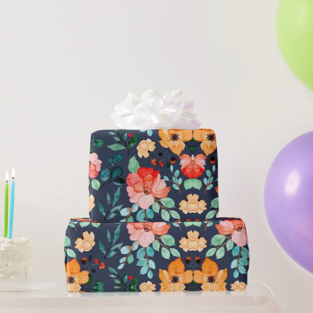 Floral Surface Pattern- Fashion Decorative Spring  Wrapping Paper (Party Gifts)