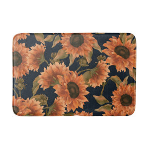 Floral Surface Pattern-Fashion Decorative Tropical Bath Mat
