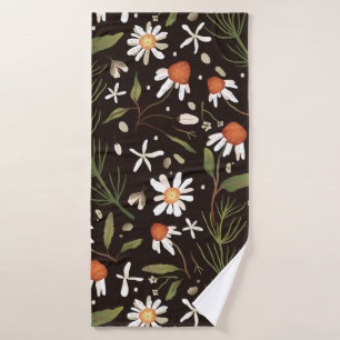 Floral Surface Pattern Fashion Spring   Bath Towel