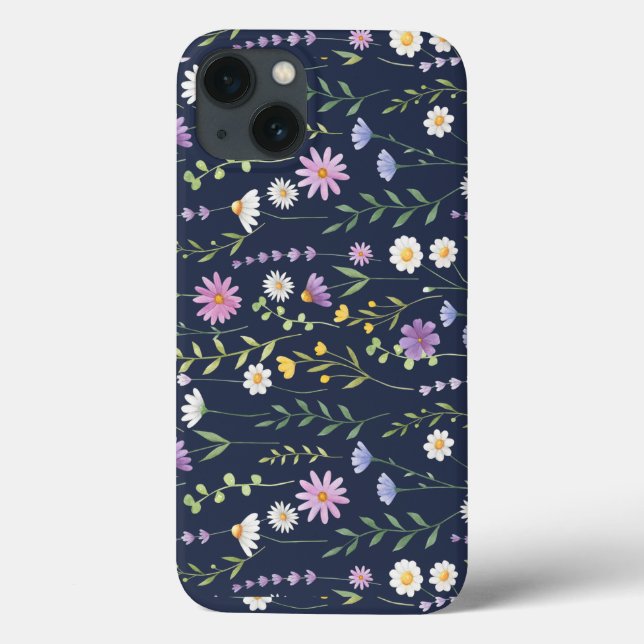 Floral Surface Pattern-Fashion Spring Flowers     Case-Mate iPhone Case (Back)