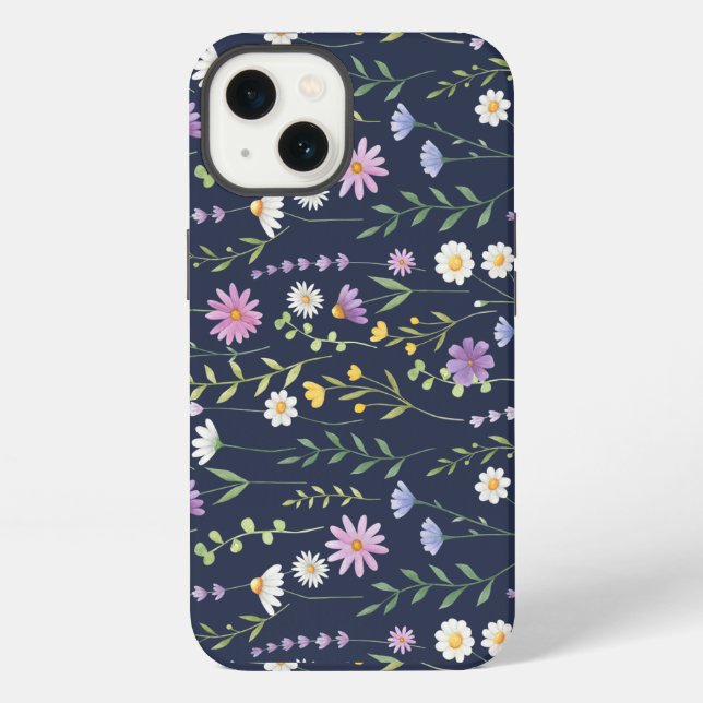 Floral Surface Pattern-Fashion Spring Flowers     Iphone Case (Back)