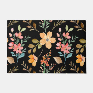 Floral Surface Pattern- Fashion Watercolor Spring Doormat