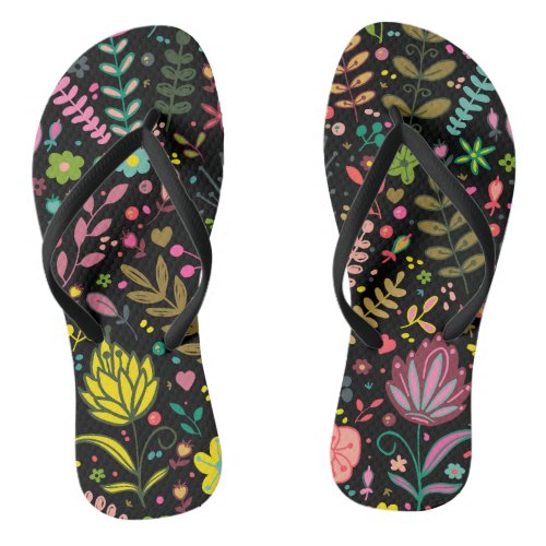 Floral Surface Pattern_ Stylish Flowers Wallpaper  Flip Flops