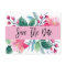 Floral Surprise 50th Birthday Party Save The Date