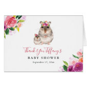 Floral Sweet Mom And Baby Mouse Baby Shower (Front Horizontal)