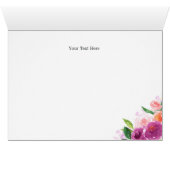 Floral Sweet Mom And Baby Mouse Baby Shower (Inside Horizontal (Bottom))