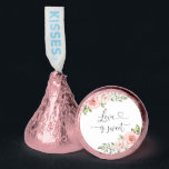 Floral sweet wedding favors. Blush pink Hershey®'s Kisses®<br><div class="desc">Floral sweet wedding favors. Blush pink Hershey Kisses.
Matching items available.</div>